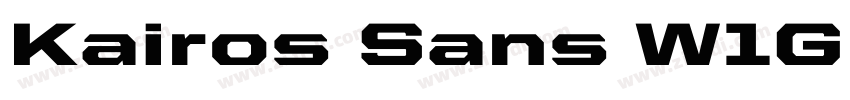 Kairos Sans W1G Ext字体转换